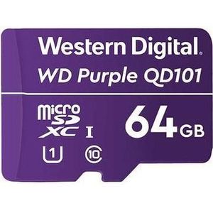 WD Purple SC QD101 MicroSDXC Klasse 10 (microSDXC), Geheugenkaart