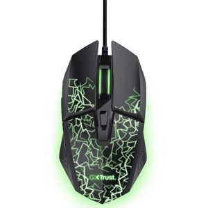 Trust - GXT 113 Felox - Gaming Muis - Zwart - Bedraad - Multikleur Verlichting