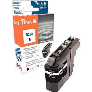 Peach PI500-130 inktcartridge 1 stuk(s) Compatibel Normaal rendement Zwart