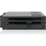 Icy Dock - ExpressCage MB326SP-B - Behuizing - Zwart - Kunststof en Metaal - Ventilator