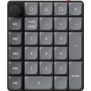 Keychron Tastierino Numerico Wireless K0 Max QMK (Nummerblok, Bedraad, Draadloze), Toetsenbord, Zwart