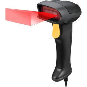 Adesso Medische 2D-streepjescodescanner NUSCAN 2500TU (1D streepjescodes, 2D-streepjescodes), Barcode scanner, Zwart, Geel
