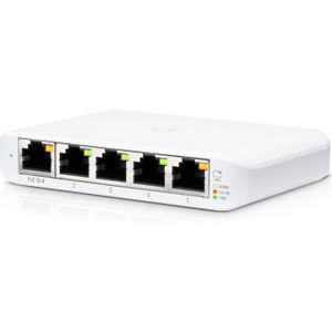 Ubiquiti UniFi-schakelaar Flex Mini (5 ports), Netwerkschakelaar, Wit