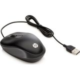 HP - USB Travel Mouse - Zwart - Kunststof
