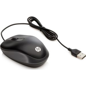 HP - USB Travel Mouse - Zwart - Kunststof