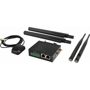 Allnet - ALL-RUT22GW - Router - Zwart - 4G-LTE, 2 Fast Ethernet Poorten, RS232, Temperatuurbereik -30 tot +70°C