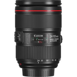 Canon EF 24-105mm f/4 L IS II USM (Canon EF, Volledig formaat), Objectief, Zwart
