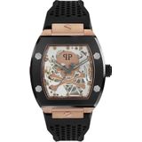 Philipp Plein, Horloge, De $keleton, Roze, Grijs, (Analoog horloge, 44 mm)