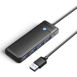 Orico PW-serie (USB-A, 4 ports), Docking station + USB-hub, Zwart