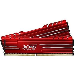 Adata XPG Gammix D10 (2 x 8GB, 3200 MHz, DDR4 RAM, DIMM 288 pin), RAM, Rood
