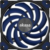 Akasa Alucia XS Slim ventilator, 120 mm - blauw (120 mm, 1 x), PC ventilator, Zwart