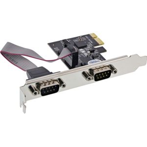 Longshine - PCIe 2x Serieel RS232-controller - Netwerkkaart - Compact - PCIE Express