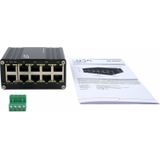 EXSYS - EX-62025 - Industriële Ethernet Switch - Zwart - Mini 10-poorts