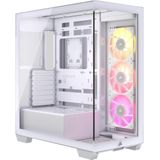 Corsair iCUE LINK 3500X RGB White - Midtowermodel - ATX - Tempered Glass - wit