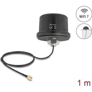 Delock WiFi 7 Antenne RP-SMA Stecker 3,1-3,5dBi omnidirektio (WiFi), Netwerkantenne