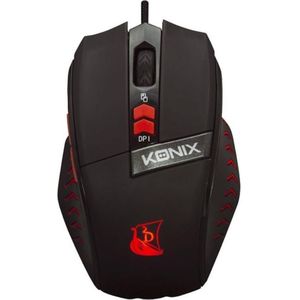 Konix 61881180541 muis Rechtshandig USB Type-A Optisch 2000 DPI