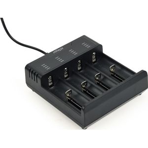 Energenie BC-USB-02 (1 Pcs., C, A, Sub-C, AAAA, AAA, Oplaadbare batterijen + lader), Acculader