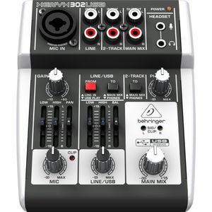 Behringer XENYX X302USB (DJ-controller), Mengtafel