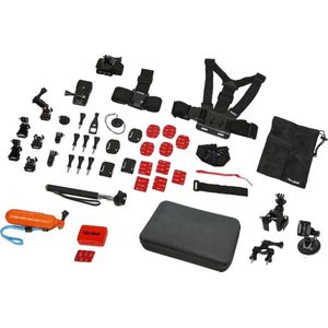 Rollei Sport XL (Beugels, Borstriem / handriem, Diverse), Actioncam-accessoires, Oranje, Rood, Zwart