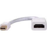 Akyga - AK-AD-38 - Mini DP naar HDMI Adapter - Wit - 15 cm