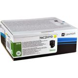 Lexmark 74C2HY0 tonercartridge 1 stuk(s) Origineel Geel