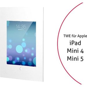 TabLines TWE018W Tablet muurbeugel voor Apple iPad Mini 4/5, HB, wit, Tablethouder