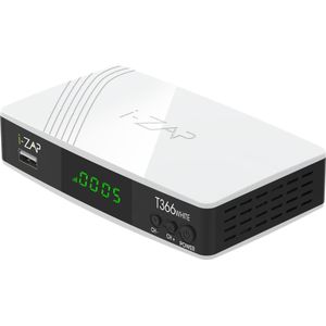 Zap T366 Wit (DVB-T, DVB-T2), TV-ontvanger, Wit