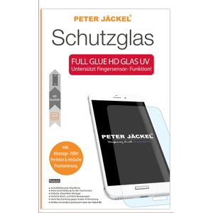 Peter Jäckel VOLLEDIG DISPLAY HD Glas VOLLEDIG GLUE UV voor Samsung S21 Ultra (1 Stuk, Galaxy S21 Ultra), Smartphone beschermfolie