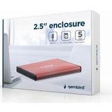 Gembird - USB 3.0 - Harddisk Behuizing - Roze - Aluminium