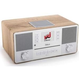 Block Smart Radio Aurora Notelaar (Internet radio, DAB+, FM, Bluetooth, WiFi), Radio, Zilver