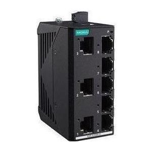 Moxa EDS-G2008-EL - Unmanaged Full Gigabit Ethernet-switch met 8 10/100 1000 BaseT(X)-poorten, Netwerkschakelaar