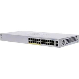 Cisco Business 110-serie 110-24PP - Swi (24 ports), Netwerkschakelaar, Grijs