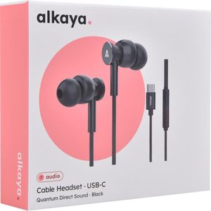 Alkaya Quantum Direct Geluidskabel Hoofdtelefoon zwart (ANC, Bedraad), Koptelefoon, Zwart