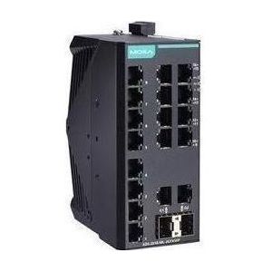 Moxa EDS-2018-ML-2GTXSFP-T - Unmanaged Gigabit Ethernet-switch met 16 10/100BaseT(X)-poorten, Netwerkschakelaar