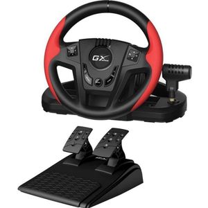 GENIUS - GX Gaming SpeedMaster - Stuur - Rood-Zwart - Met Pedaal en Versnellingspook
