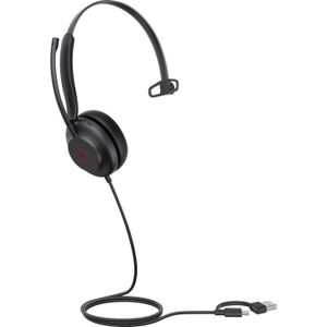 Yealink - UH 35 Serie - Kantoorheadset - Zwart - Bedraad - USB-A