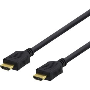 Deltaco HDMI-1080D HDMI kabel HDMI Type A (Standaard) Zwart (15 m, HDMI), Videokabel