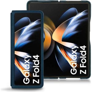 Noreve Leren beschermhoesje Samsung Galaxy Z Fold4 (Galaxy Z Fold 4), Smartphonehoes, Blauw