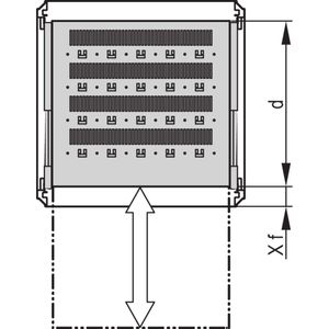 Schroff Novastar 19" gecompartimenteerd 2U 1000T 7021, Accessoires voor serverkasten, Grijs