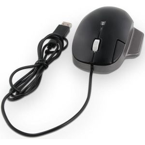 LMP Elite Pro Muis - Ergonomische bedrade muis (USB-C (Bedraad), Muis, Grijs, Zwart