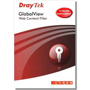 Draytek Globalview WCF B 12 maanden kaart, Router