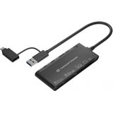 Conceptronic StreamVault BIAN03B geheugenkaartlezer USB 3.2 Gen 1 (3.1 Gen 1) Type-A Zwart