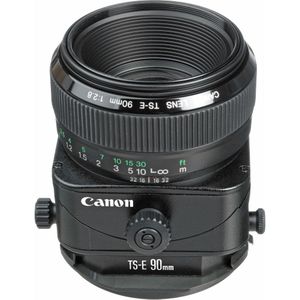 Canon TS-E 90mm f/2.8 - Import (Canon EF, Volledig formaat), Objectief, Zwart
