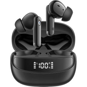 Joyroom JBuds True Wireless In-Ear Headphones - Black (Draadloze), Koptelefoon, Zwart