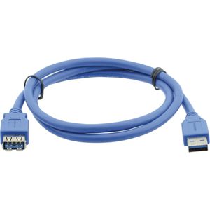 Kramer Elektronica USB-A (M) naar USB-A (F) 3.0 (1.60 m, USB 3.2 Gen 1), USB-kabel