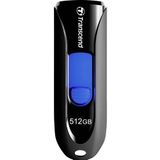Transcend JetFlash® 790 TS512GJF790K USB-stick 512 GB USB 3.2 Gen 2 (USB 3.1) Zwart, Blauw