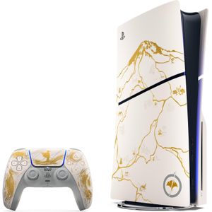 Sony - PlayStation 5 Slim - Spelcomputer - Goud - Ghost of Yotei Limited Edition