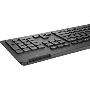 HP Business Slim Smartcard Keyboard toetsenbord Kantoor USB Zwart