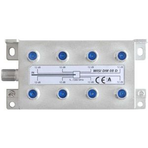 WISI DM08D 5...1300 MHz, klasse A (+10 dB) (Diverse), TV-accessoires, Wit