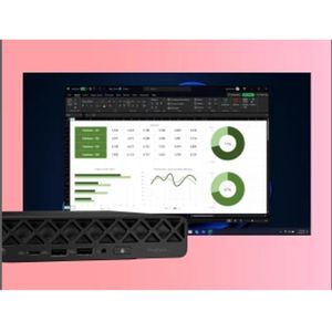 HP ProDesk 4 Mini G1i AI PC (512 GB, 24 GB, Intel Core Ultra 5 235T), PC, Zwart